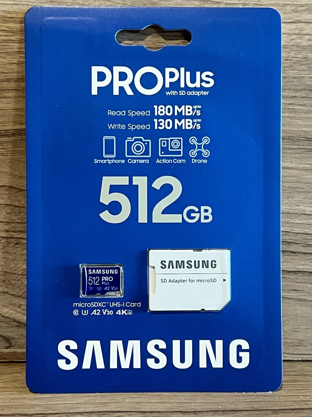 Samsung - Pro Plus 512 GB microSDXC UHS-1 Memory Card